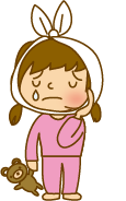 歯痛の子どものイラスト